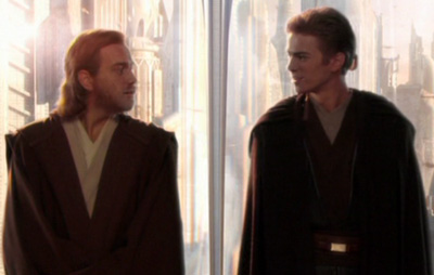 Ein Meister-Padawan-Team: Obi-Wan Kenobi (links) und Anakin Skywalker