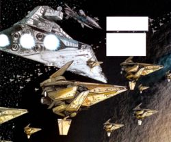 Die Flotte der Republik im Orbit von Murkhana