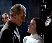 Leia, Tarkin und Darth Vader