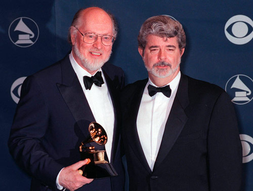 John Williams und George Lucas bei der 41. Verleihung der Grammy-Awards
