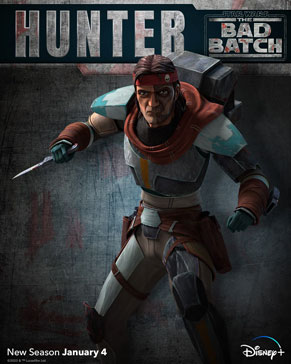 The Bad Batch Charakterposter: Hunter