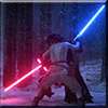 The Force Awakens Rey and Kylo Ren 1