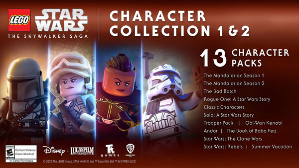 LEGO Star Wars: Die Skywalker Saga - Inhalte der Charakter-Kollektionen