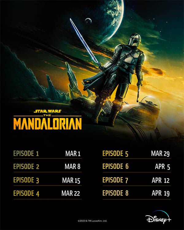 Staffelplan The Mandalorian Staffel 3