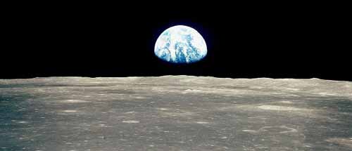 Die erste Beschreibung von Utapaus Mond erinnert stark an die Bilder der Mondlandung