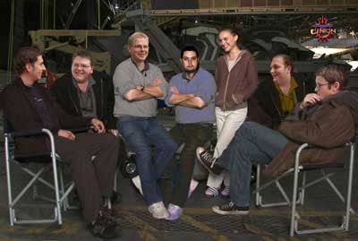 Das Team im April 2007. Von links nach rechts: Darth Duster, Aaron, JM-Talon, Kay Katarn, die freie Mitarbeiterin Natalie P., FreeKarrde und der inzwischen aus dem Team ausgeschiedene Cougar