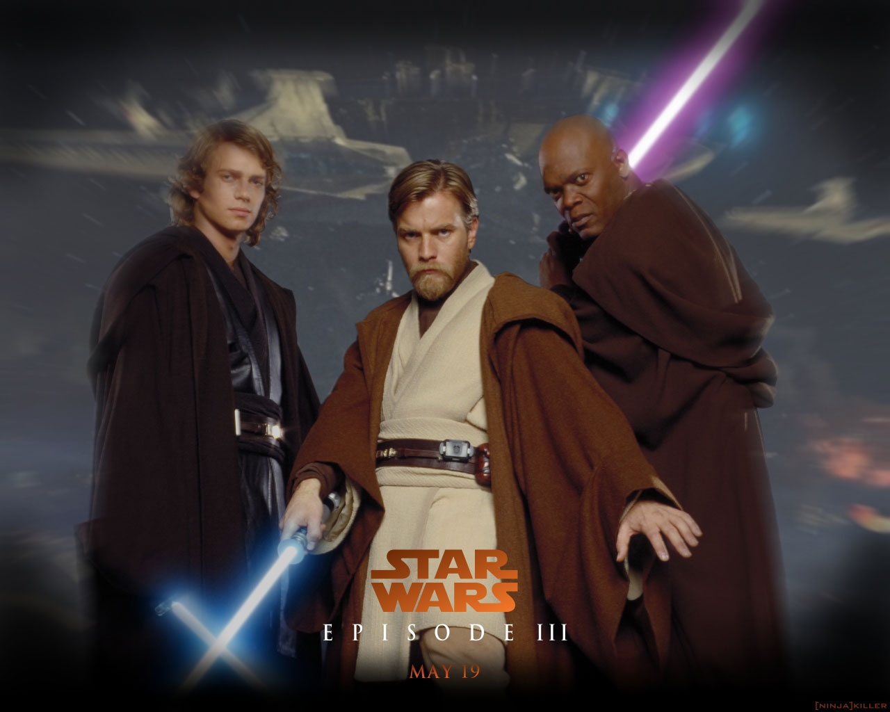 Anakin, Obi-Wan und Mace Windu