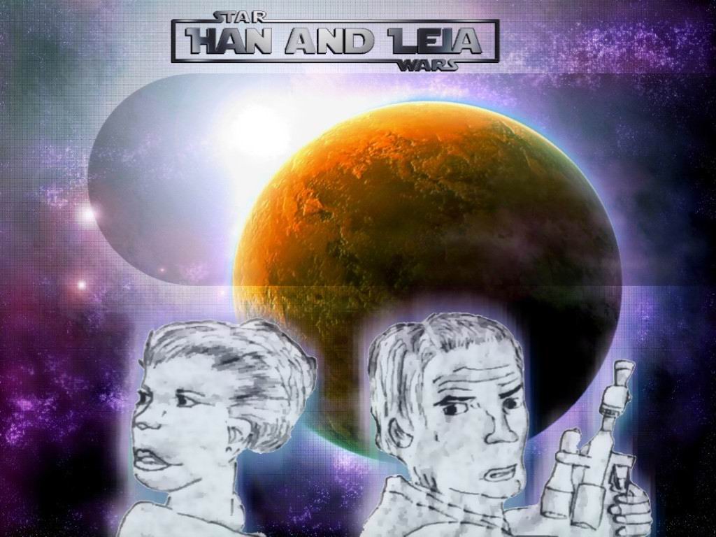 Han und Leia (eigene Zeichnung)
