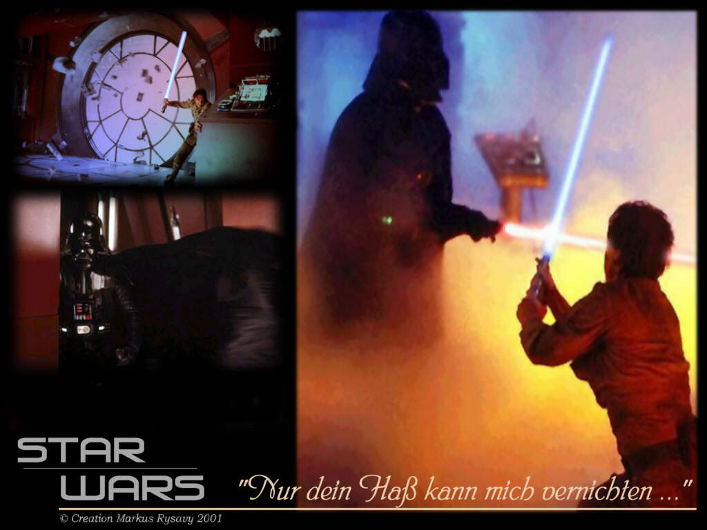 Kampfszenen zwischen Luke und Darth Vader