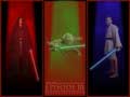 Anakin, Yoda und Obi-Wan